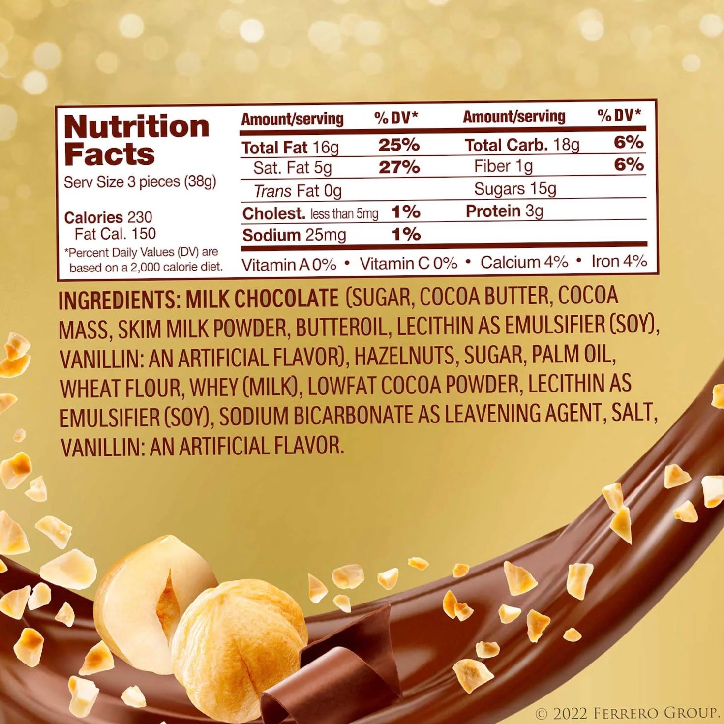 FERRERO ROCHER 48 Premium Hazelnut Milk Chocolate 21.2oz / 600g