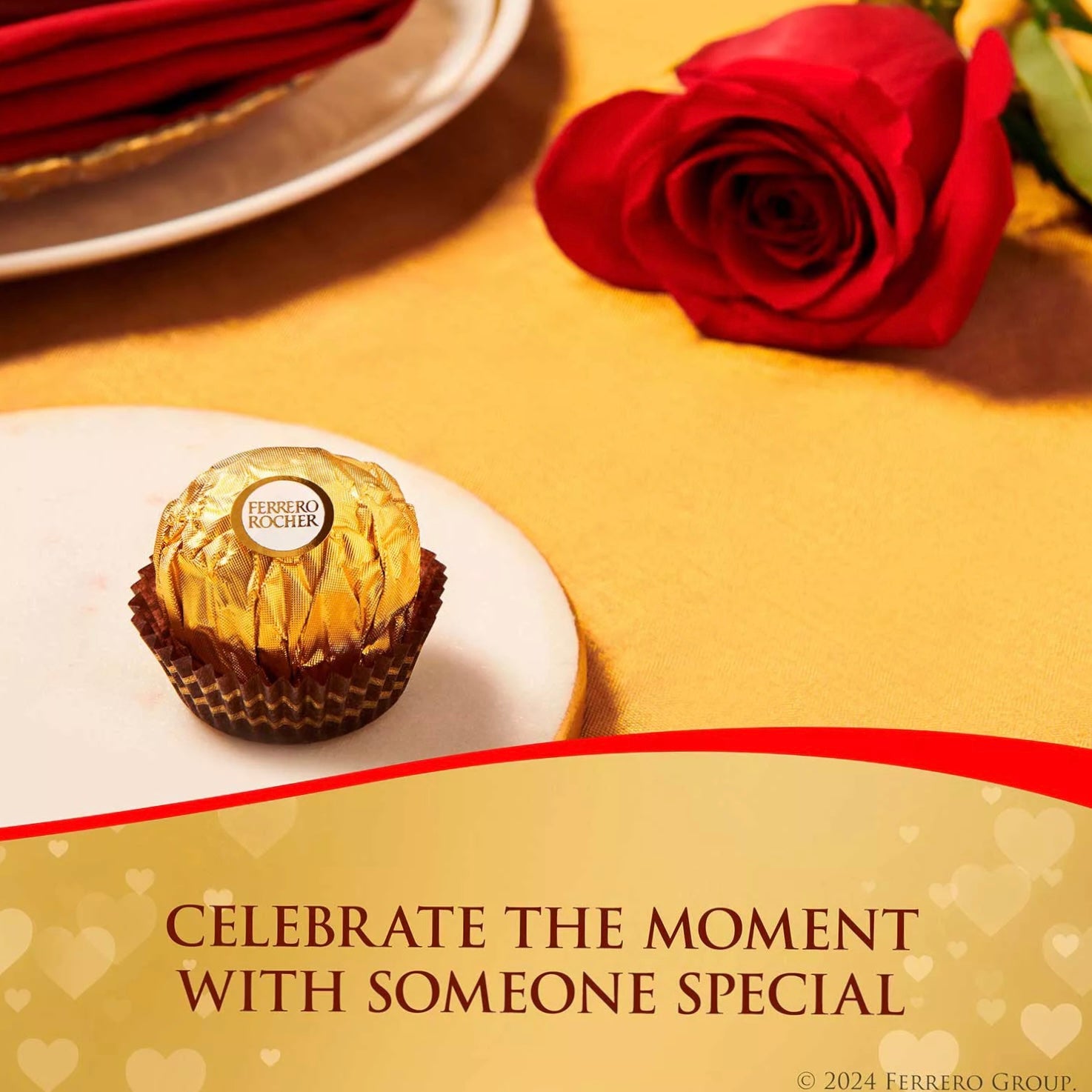 FERRERO ROCHER 48 Premium Hazelnut Milk Chocolate 21.2oz / 600g