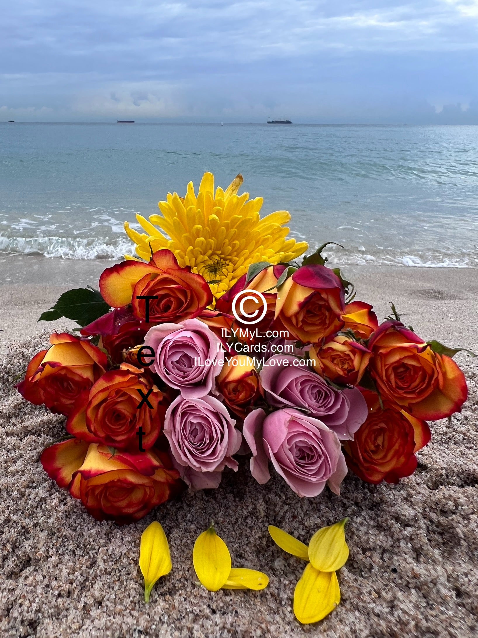 ILY Card® The Dance of Time: A Symphony of Two Souls And Our Love Journey Together - 8.25 x 5.25 Folding Color Paper Card