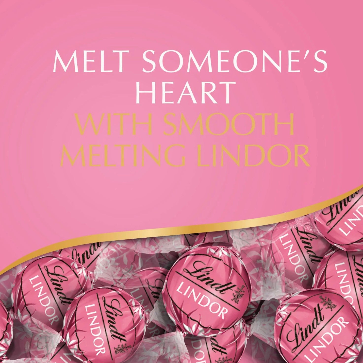 LINDOR LIMITED Edition Strawberries And Cream White Chocolate Truffles Irresistibly Smooth 19oz / 540g
