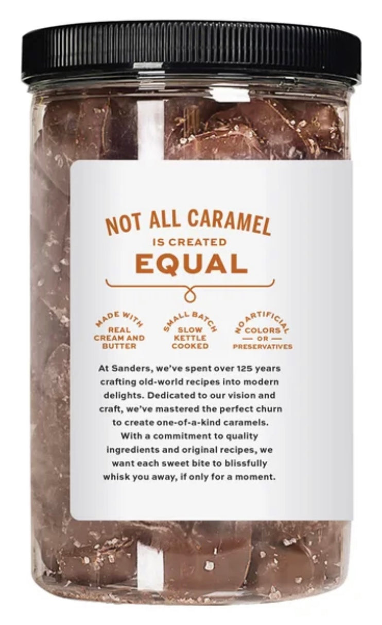 Sanders Sea Salt Caramels Milk Chocolate Clusters Small Batch Wonders 36 OZ / 1.02 Kg