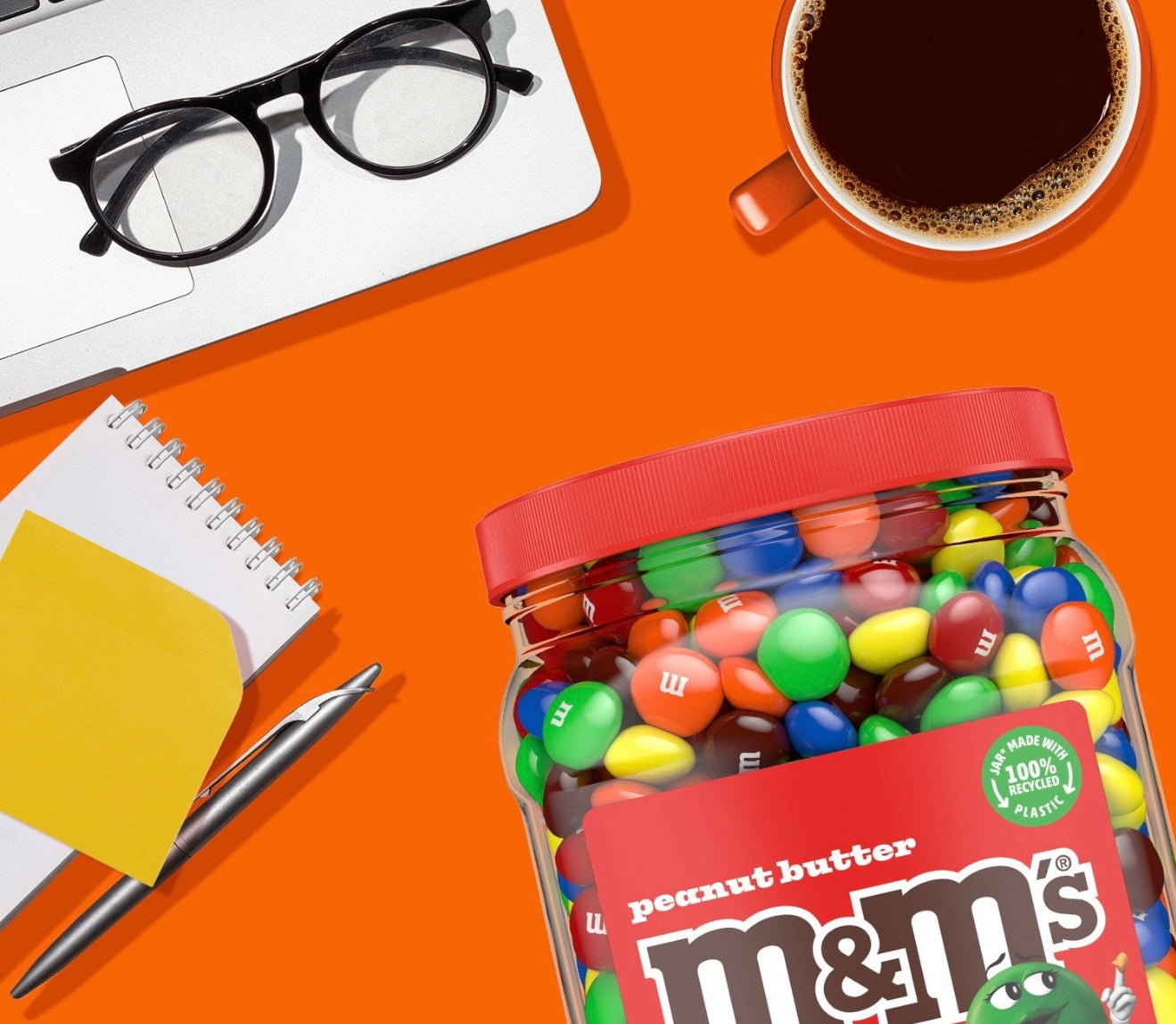 m&m PEANUT BUTTER Chocolate Candies net wt 55 OZ / 3 Lb 7 OZ / 1559.3 g