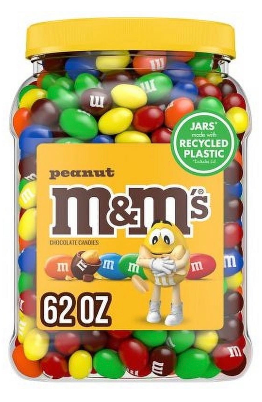 m&m's PEANUT Chocolate Candies net wt 62 OZ / 3 Lb 14 OZ / 1757.7 g