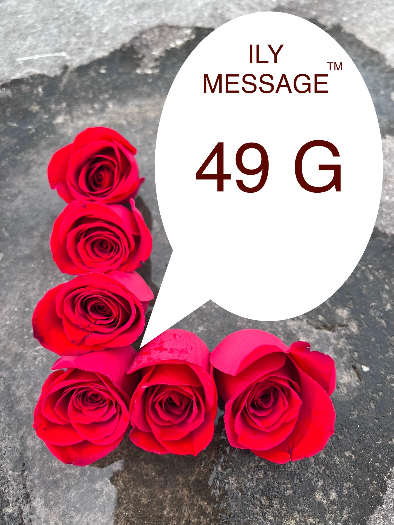 ILY Message® 49G - Your smile is the sunshine that brightens up my world, and your touch has the power to change me forever.