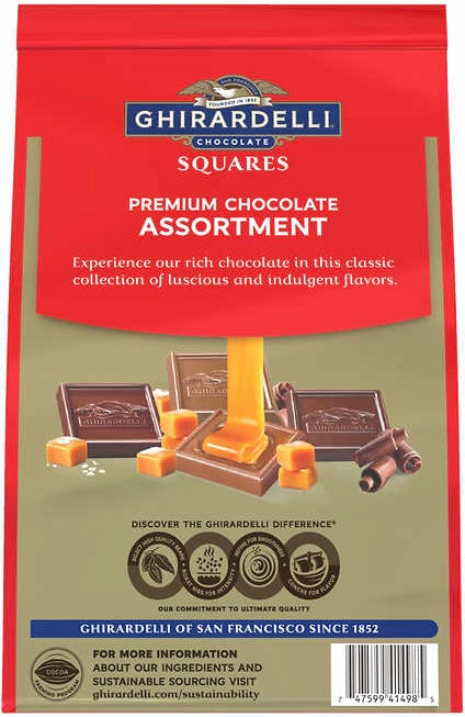 GHIRARDELLI Squares Premium Chocolate Assortment 23.8oz / 674.9g