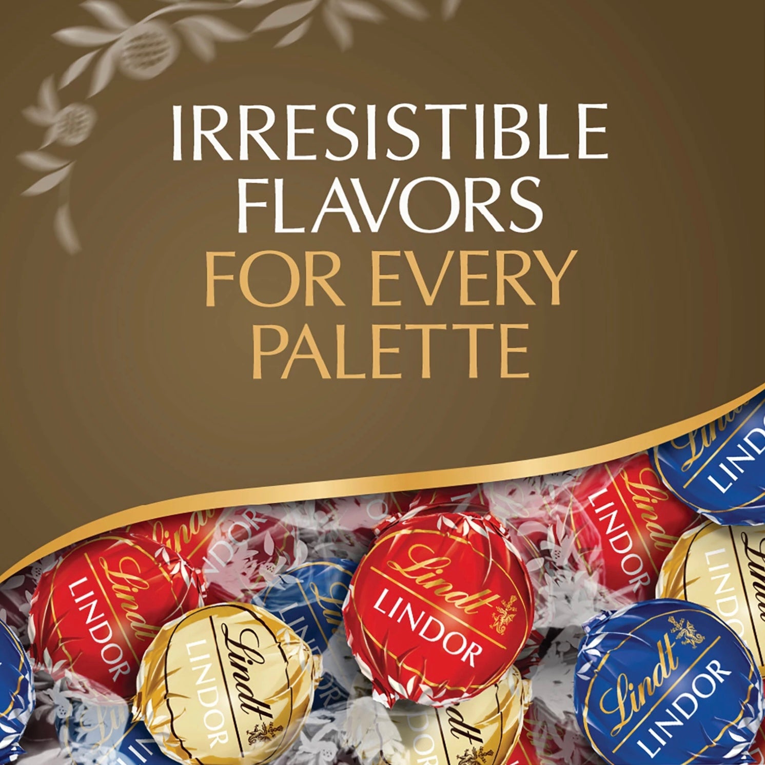 LINDOR 4 Flavor Assortment Chocolate Truffles Irresistibly Smooth 21.2oz / 600g