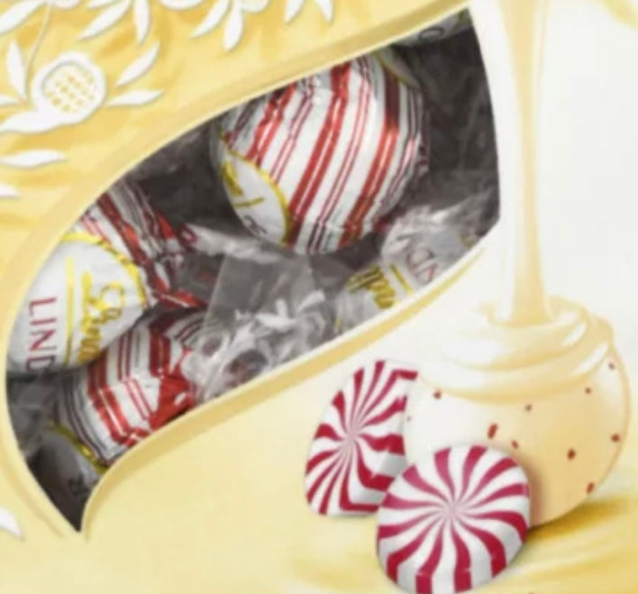 LINDOR LIMITED Edition Peppermint White Chocolate Truffles Irresistibly Smooth 19oz / 540g